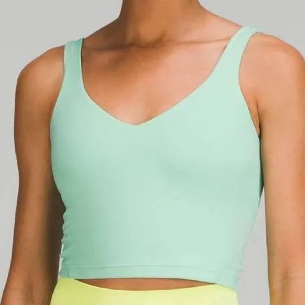 Mint Green Align Lululemon Crop Top
